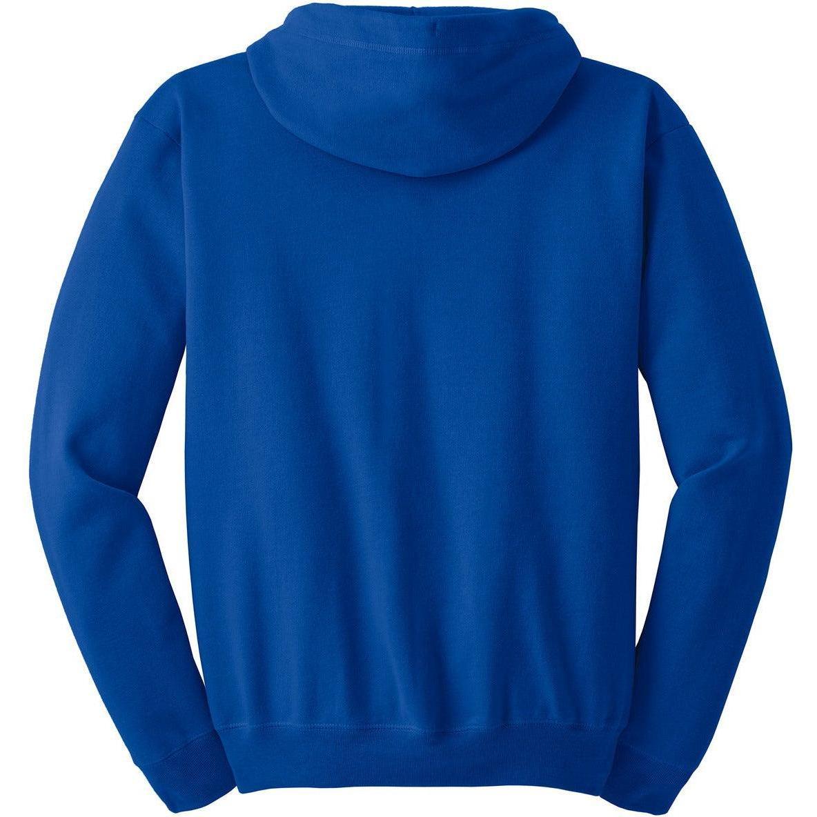 no-logo Hanes EcoSmart Full-Zip Hooded Sweatshirt-Full Zips-Hanes-Thread Logic