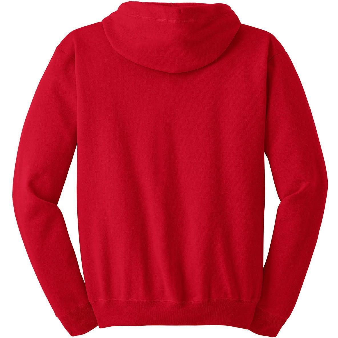 no-logo Hanes EcoSmart Full-Zip Hooded Sweatshirt-Full Zips-Hanes-Thread Logic