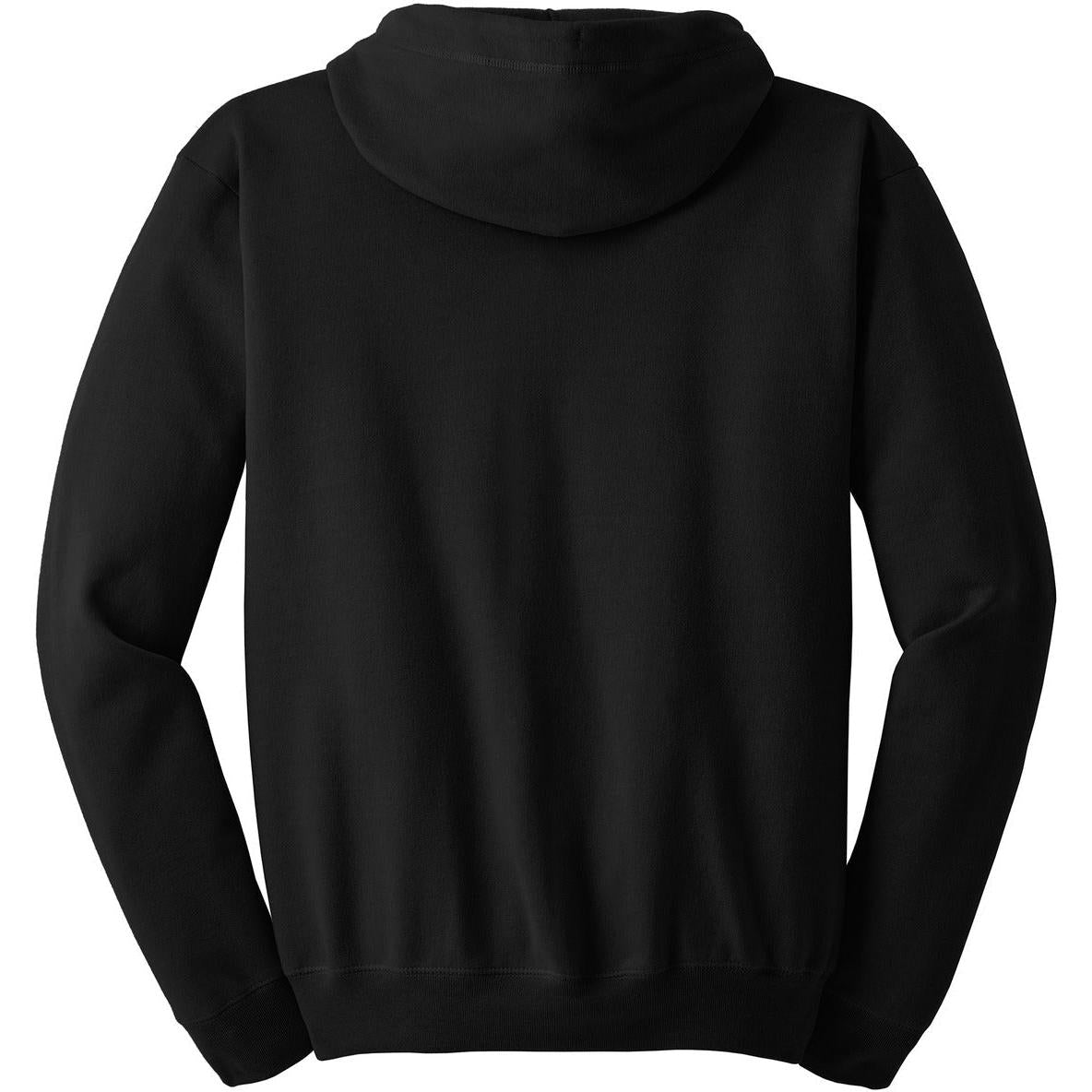 no-logo Hanes EcoSmart Full-Zip Hooded Sweatshirt-Full Zips-Hanes-Thread Logic