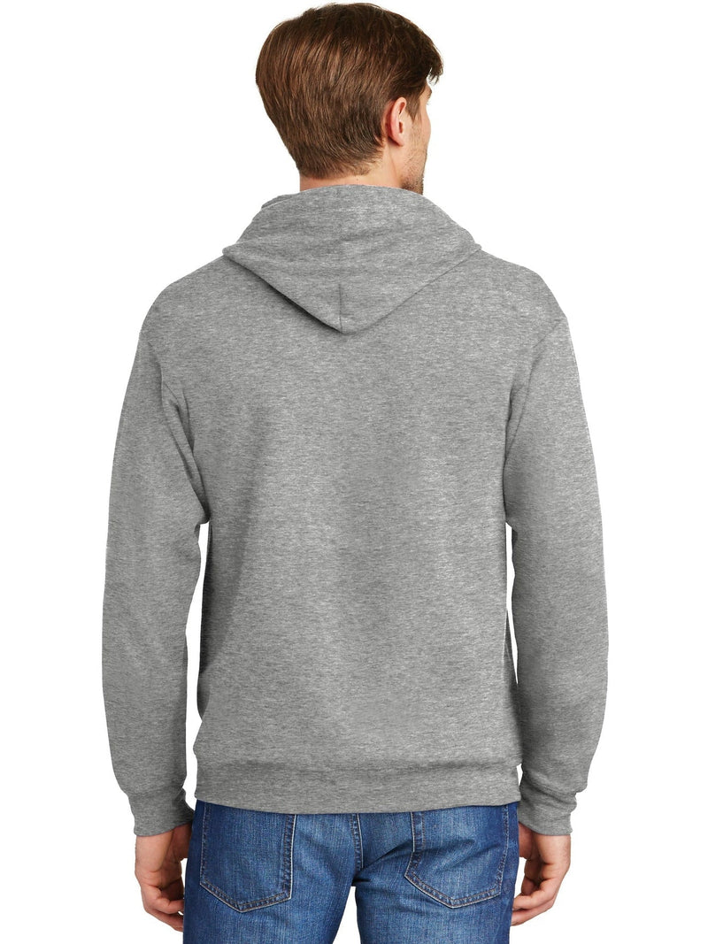 no-logo Hanes EcoSmart Full-Zip Hooded Sweatshirt-Regular-Hanes-Thread Logic