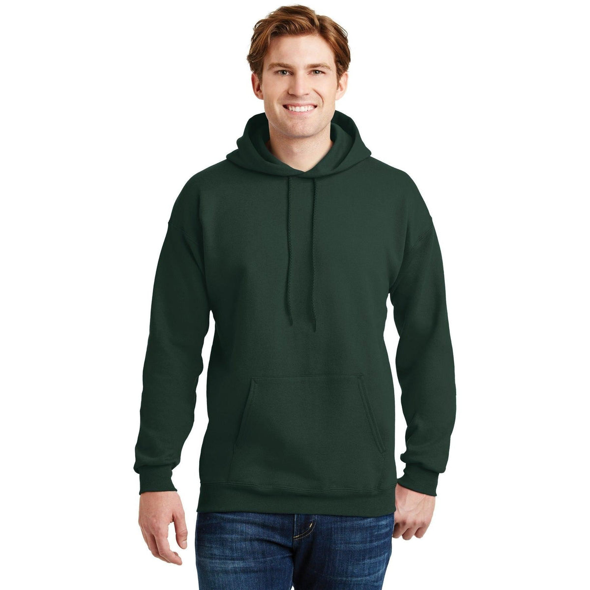 no-logo Hanes EcoSmart Pullover Hooded Sweatshirt-Hoodies-Hanes-Thread Logic