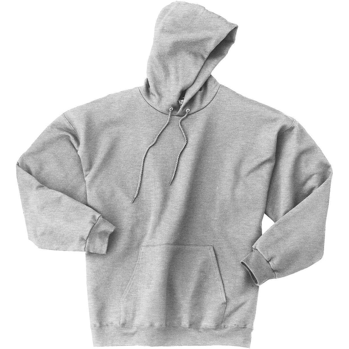 logo-left Hanes EcoSmart Pullover Hooded Sweatshirt-Hoodies-Hanes-Ash-S-Thread Logic