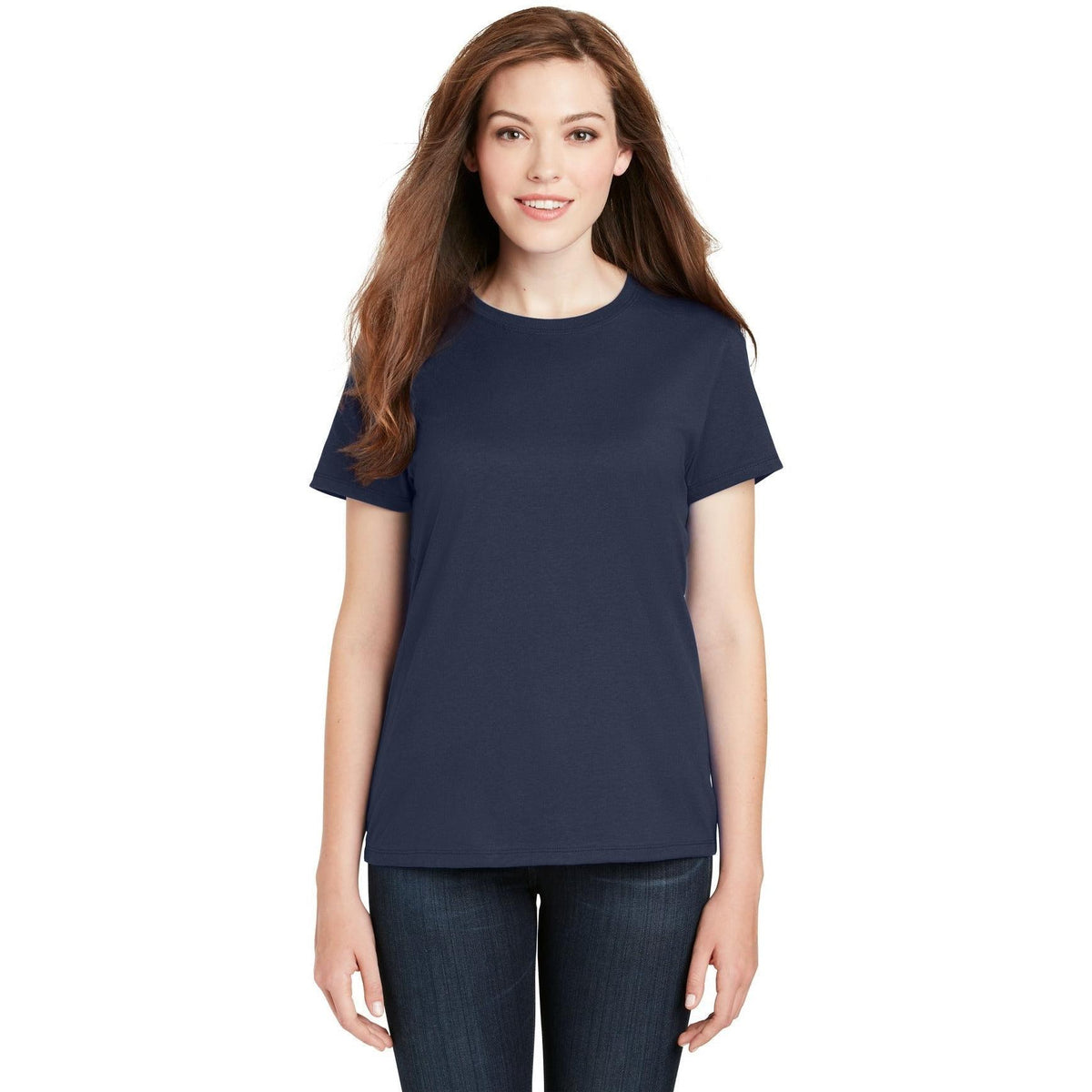 no-logo Hanes Ladies Nano-T Cotton T-Shirt-Regular-Hanes-Thread Logic