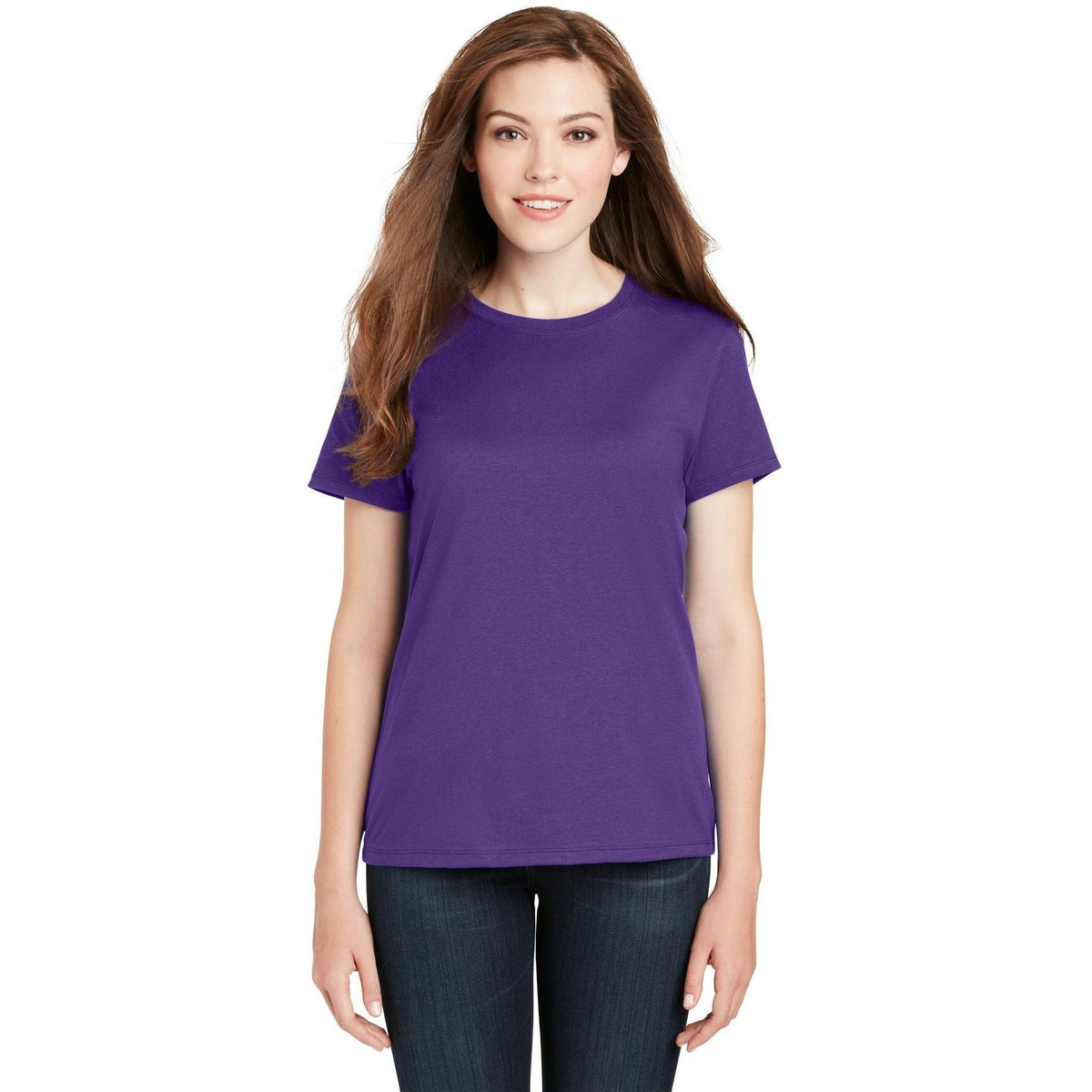 no-logo Hanes Ladies Nano-T Cotton T-Shirt-Regular-Hanes-Thread Logic