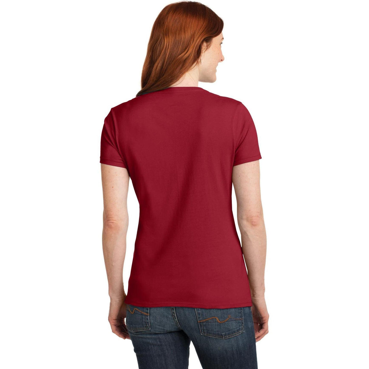 no-logo Hanes Ladies Nano-T Cotton V-Neck T-Shirt-Regular-Hanes-Thread Logic