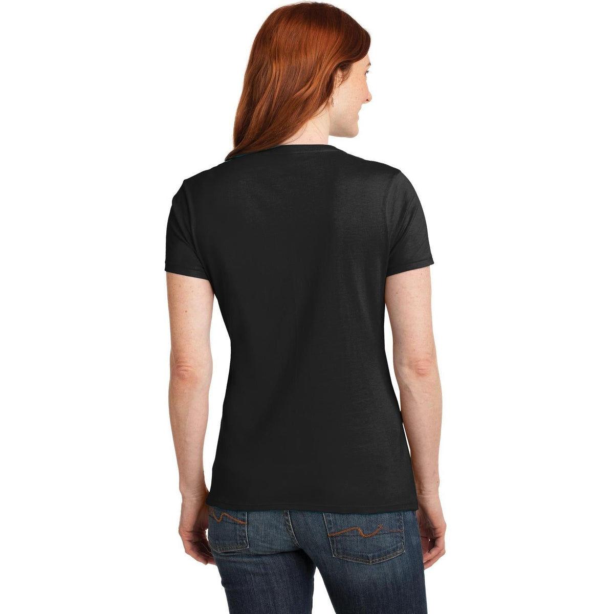 no-logo Hanes Ladies Nano-T Cotton V-Neck T-Shirt-Regular-Hanes-Thread Logic