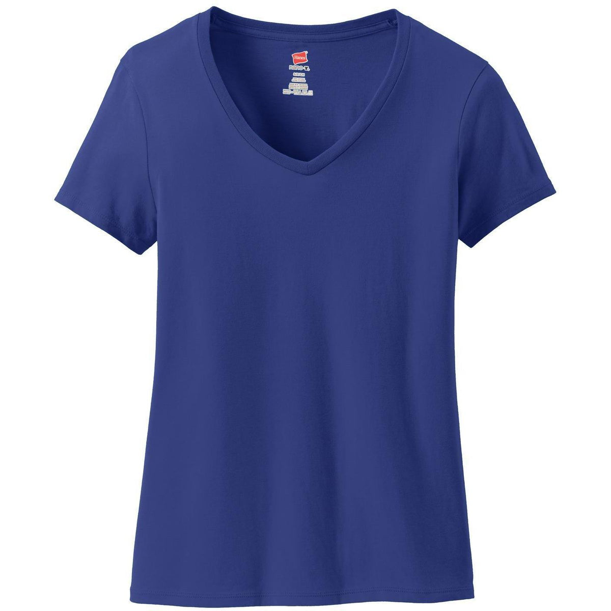 no-logo Hanes Ladies Nano-T Cotton V-Neck T-Shirt