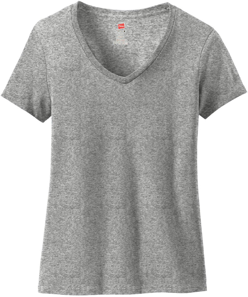 Hanes Ladies Nano-T Cotton V-Neck T-Shirt