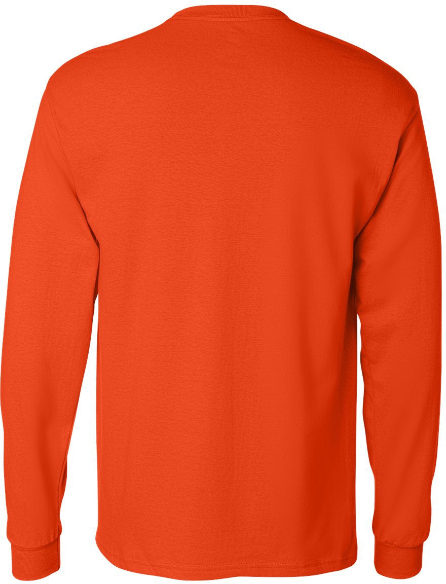 no-logo Hanes Men's Authentic Long-Sleeve Pocket T-Shirt-Men's T Shirts-Hanes-Thread Logic