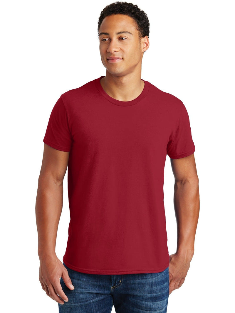 Hanes Nano-T Lg Brown Cotton T-shirt