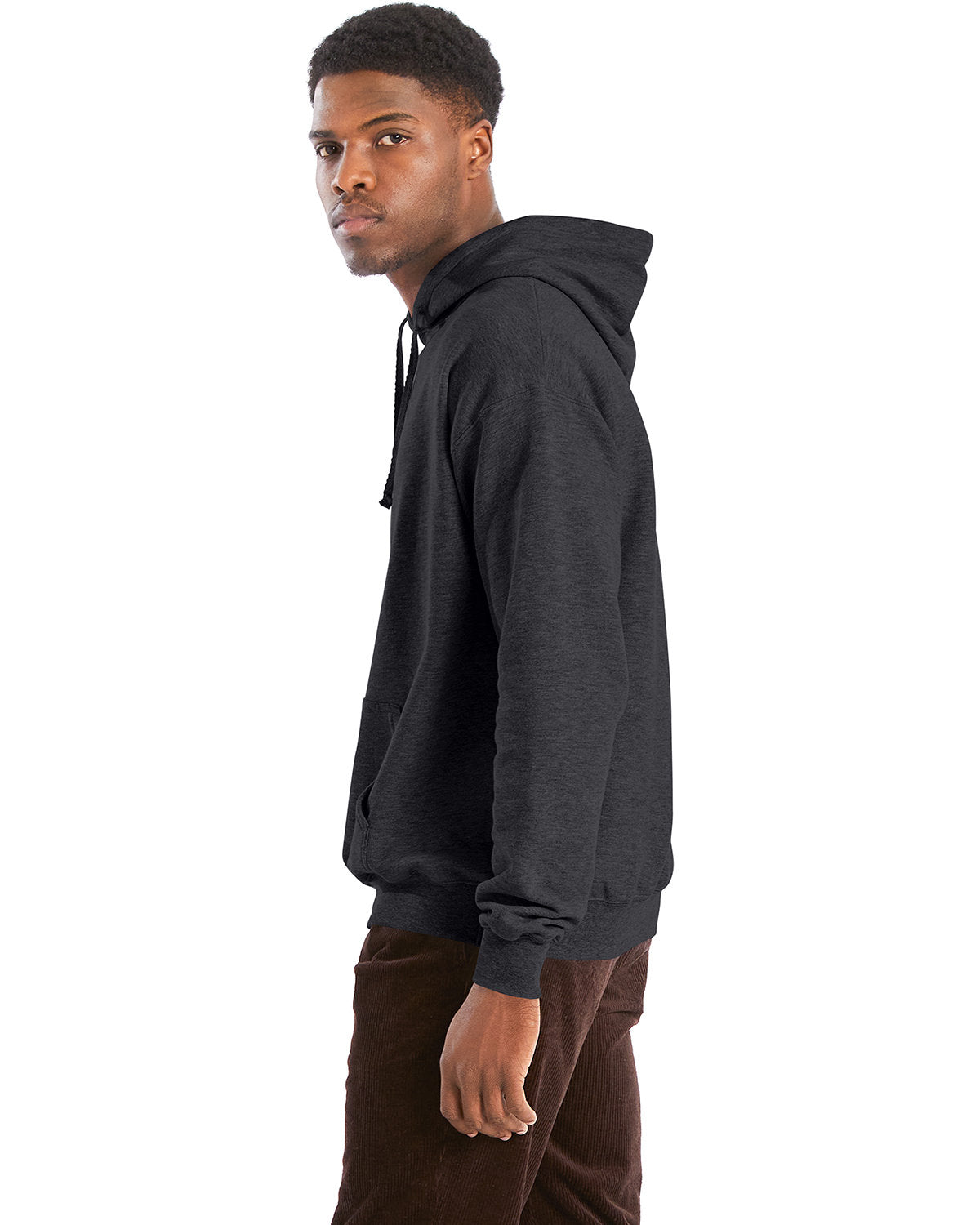 no-logo Hanes Perfect Sweats Pullover Hooded Sweatshirt-Men's Layering-Hanes-Thread Logic
