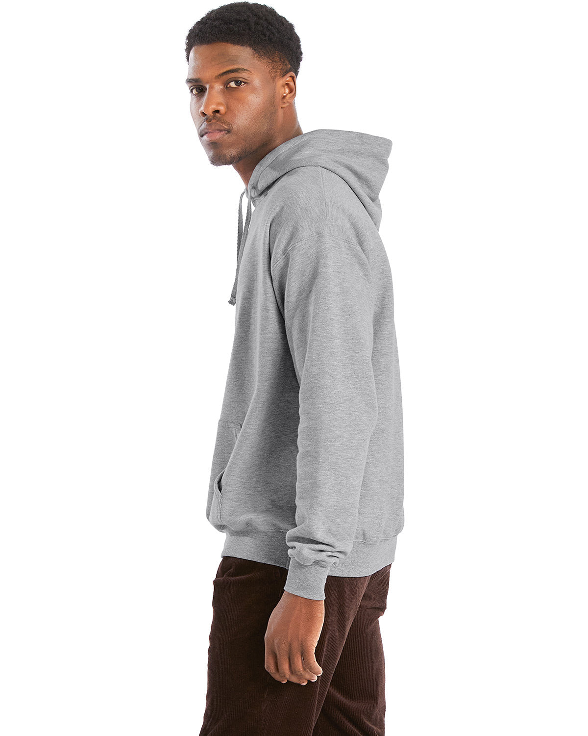 no-logo Hanes Perfect Sweats Pullover Hooded Sweatshirt-Men's Layering-Hanes-Thread Logic