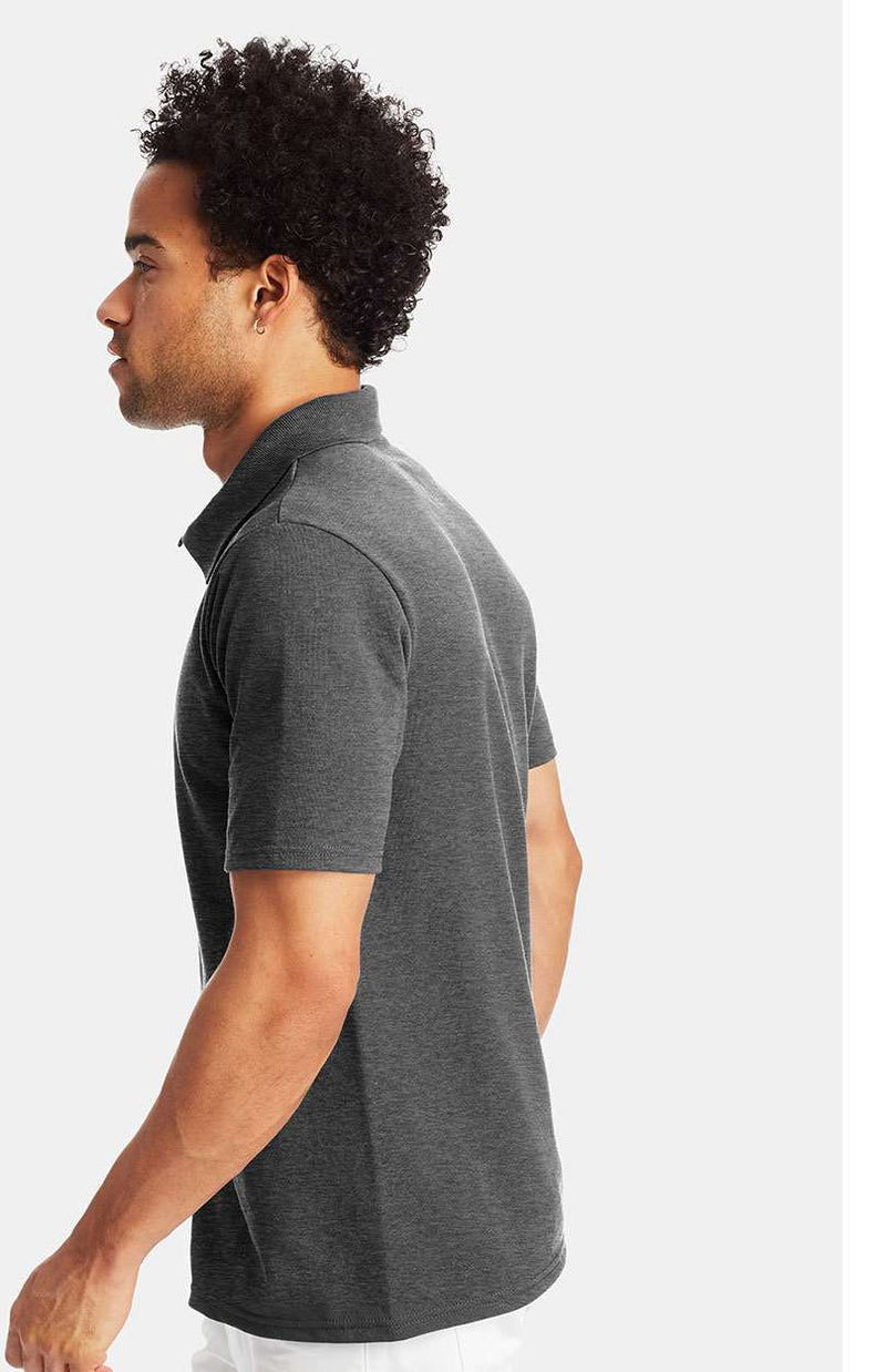 no-logo Hanes X-Temp Piqué Sport Shirt with Fresh IQ-Men's Polos-Hanes-Thread Logic