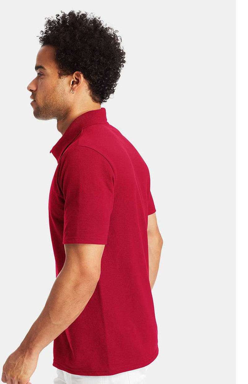 no-logo Hanes X-Temp Piqué Sport Shirt with Fresh IQ-Men's Polos-Hanes-Thread Logic