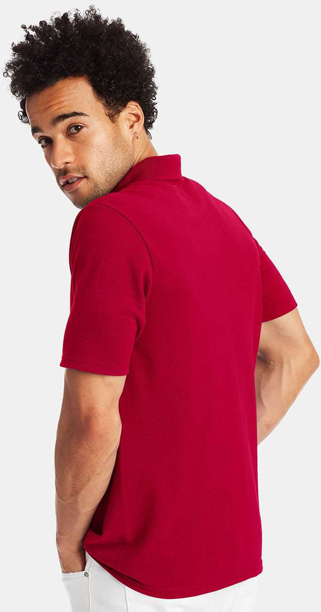 no-logo Hanes X-Temp Piqué Sport Shirt with Fresh IQ-Men's Polos-Hanes-Thread Logic
