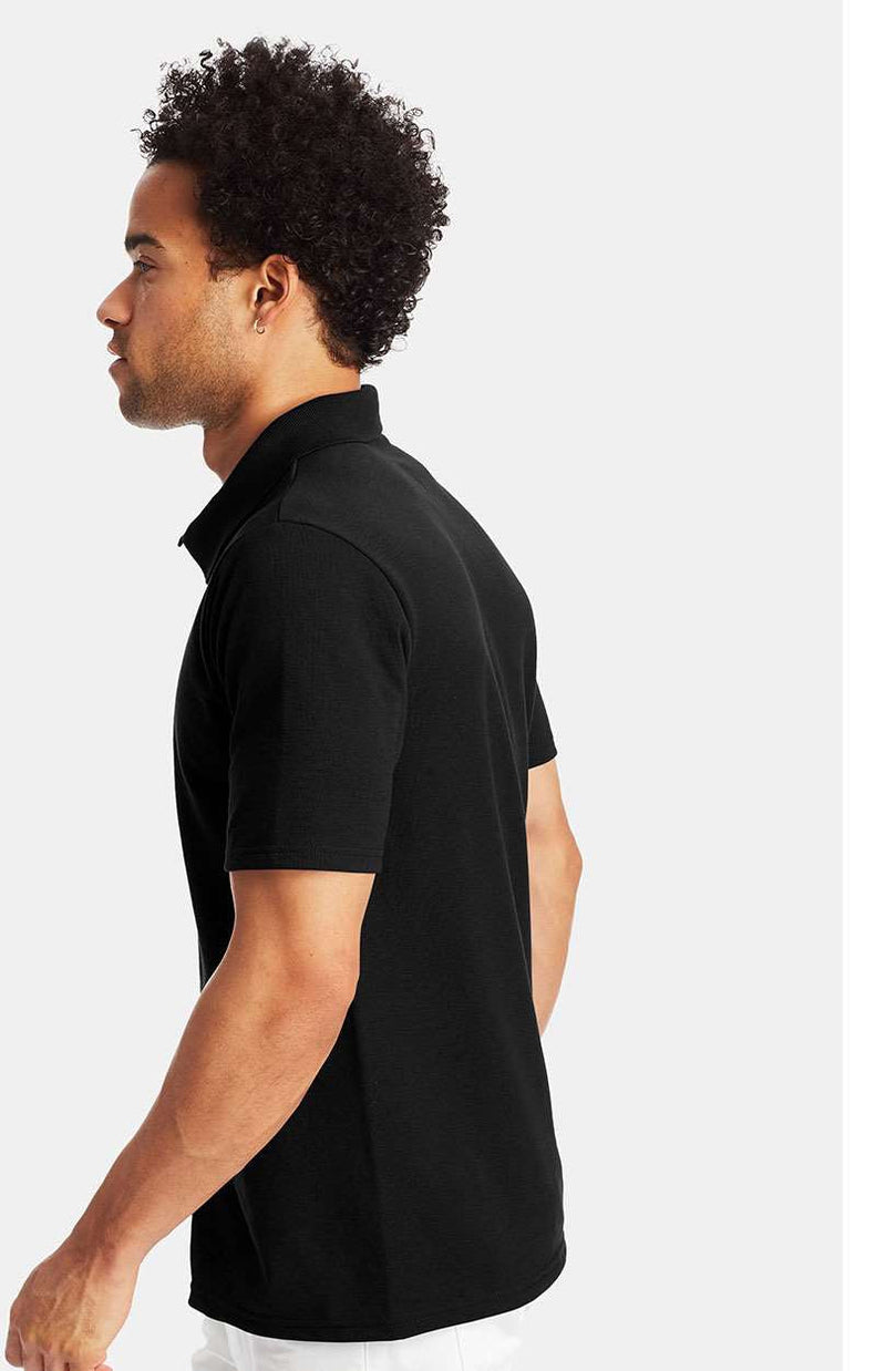 no-logo Hanes X-Temp Piqué Sport Shirt with Fresh IQ-Men's Polos-Hanes-Thread Logic