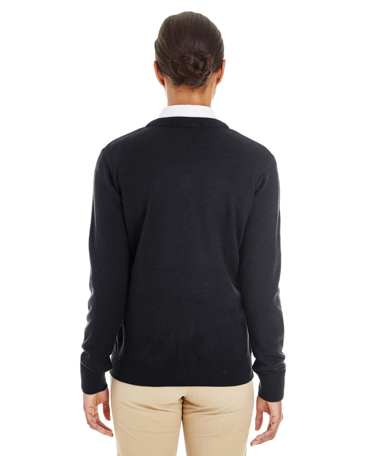 no-logo Harriton Ladies Pilbloc V-Neck Sweater-Ladies Layering-Harriton-Thread Logic