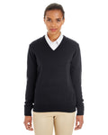  Harriton Ladies Pilbloc V-Neck Sweater-Ladies Layering-Harriton-Black-XS-Thread Logic