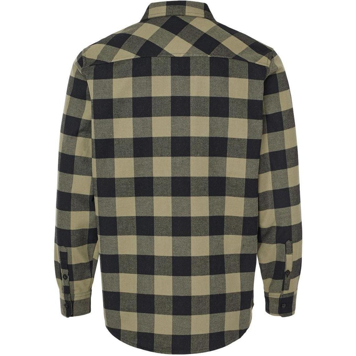 no-logo Independent Trading Co. Flannel Shirt-Men's Dress Shirts-Independent Trading Co.-Thread Logic