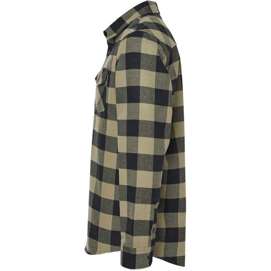 no-logo Independent Trading Co. Flannel Shirt-Men's Dress Shirts-Independent Trading Co.-Thread Logic