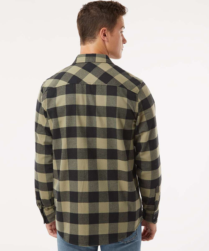 no-logo Independent Trading Co. Flannel Shirt-Men's Dress Shirts-Independent Trading Co.-Thread Logic