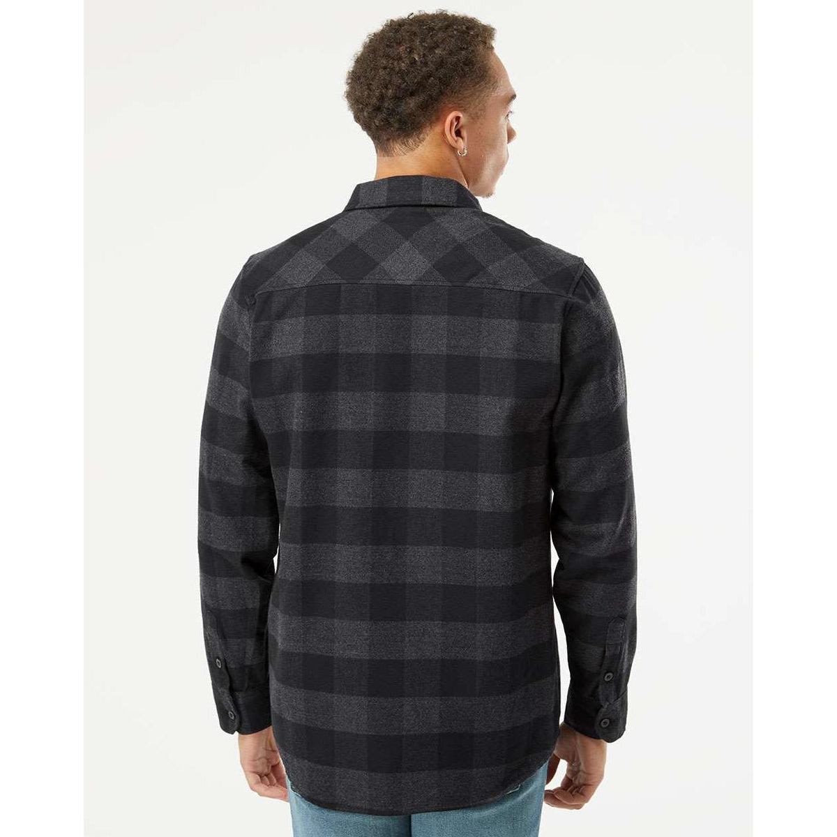 no-logo Independent Trading Co. Flannel Shirt-Men's Dress Shirts-Independent Trading Co.-Thread Logic