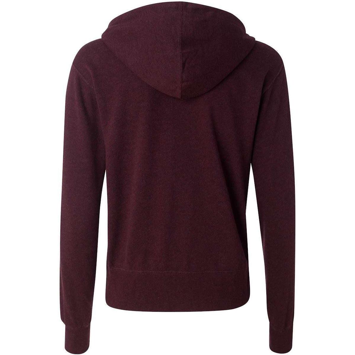 no-logo Independent Trading Co. Heathered French Terry Full-Zip Hooded Sweatshirt-Men's Layering-Independent Trading Co.-Thread Logic