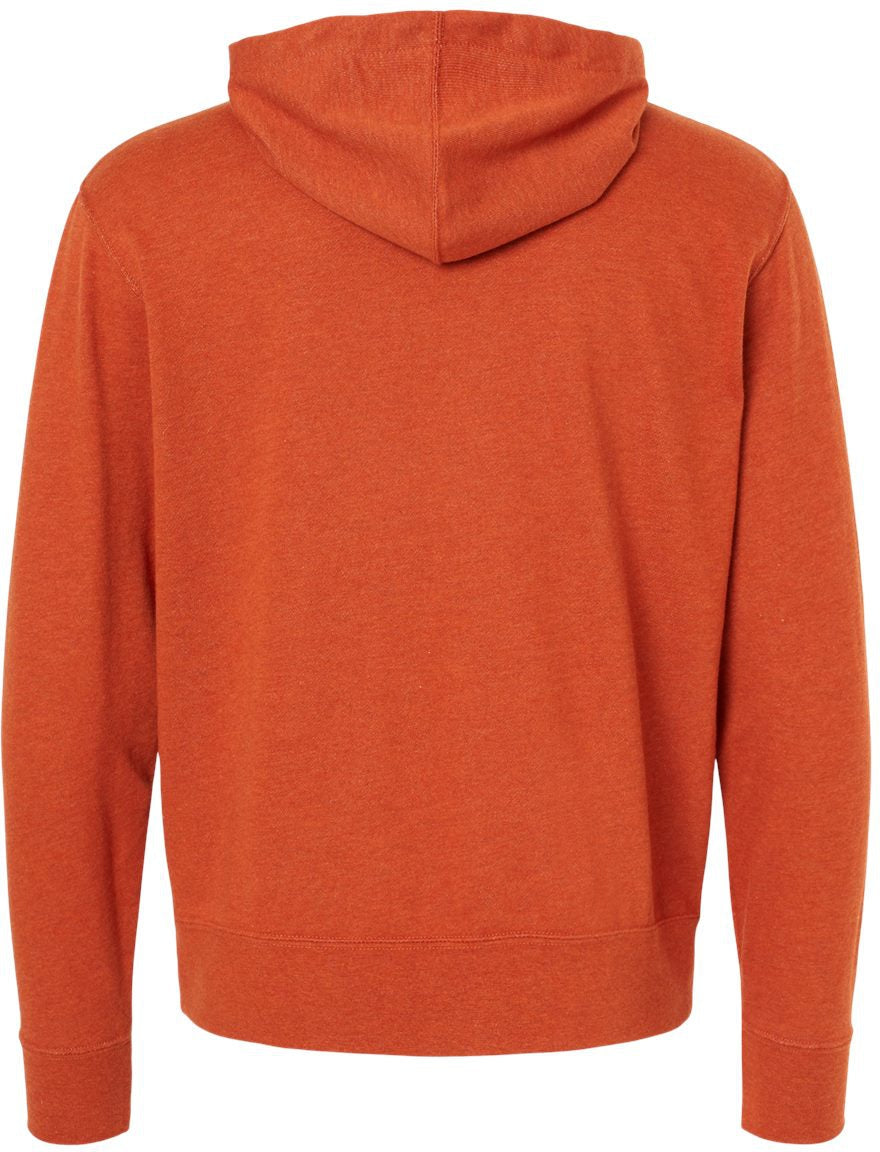 no-logo Independent Trading Co. Heathered French Terry Full-Zip Hooded Sweatshirt-Men's Layering-Independent Trading Co.-Thread Logic