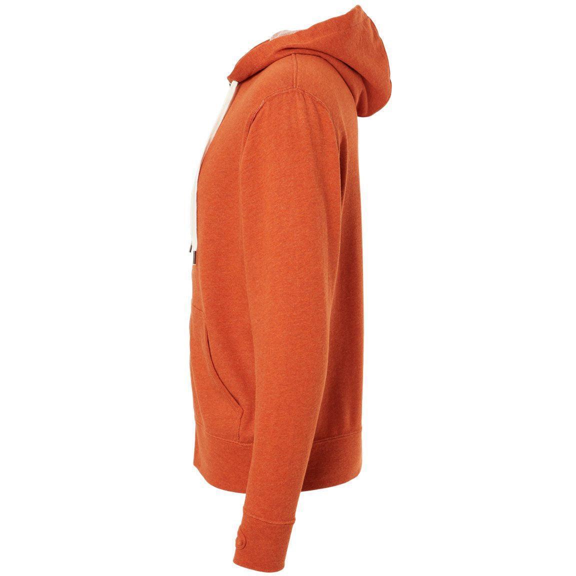 no-logo Independent Trading Co. Heathered French Terry Full-Zip Hooded Sweatshirt-Men's Layering-Independent Trading Co.-Thread Logic
