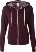 Independent Trading Co. Heathered French Terry Full-Zip Hooded Sweatshirt