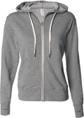 Independent Trading Co. Heathered French Terry Full-Zip Hooded Sweatshirt