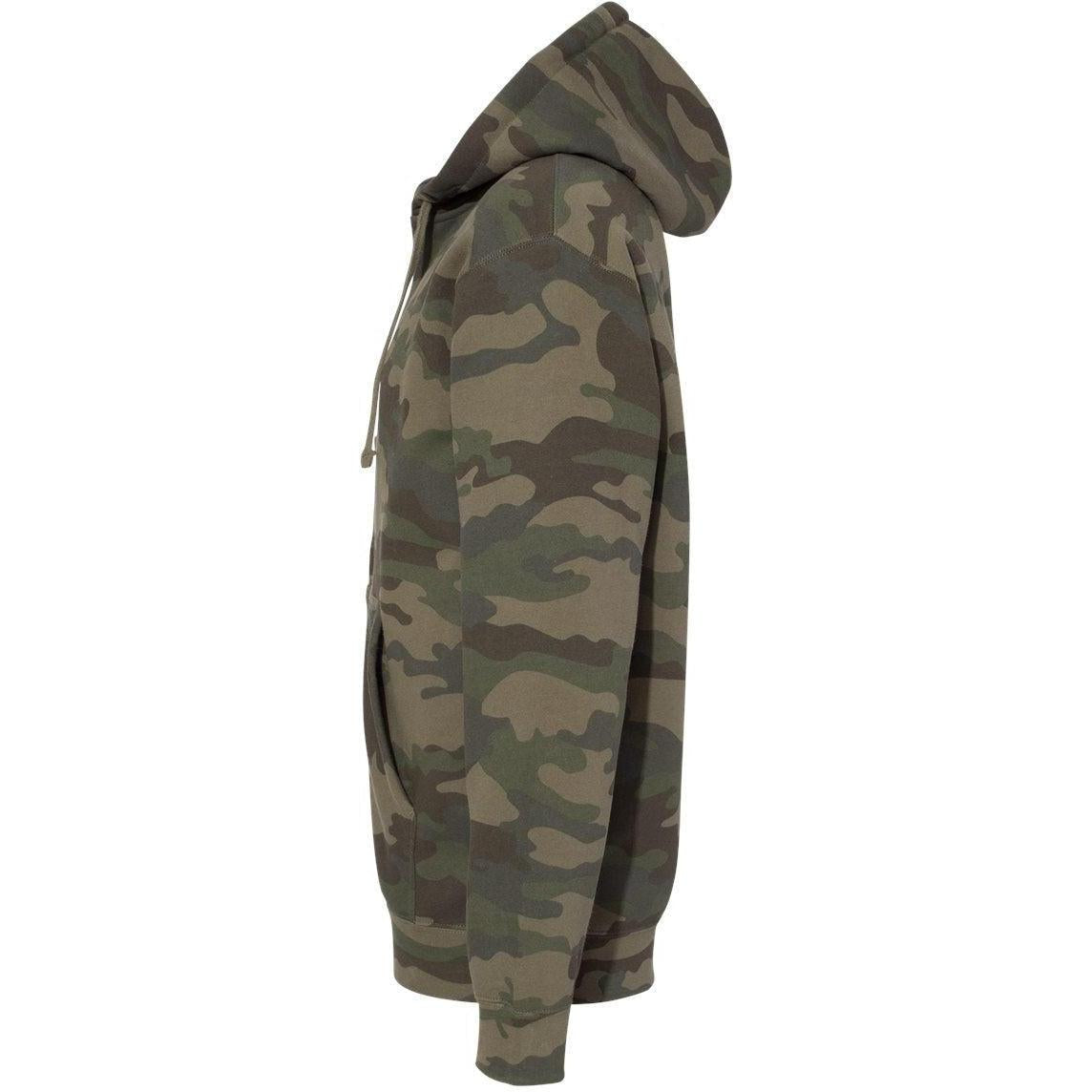 no-logo Independent Trading Co. Heavyweight Full-Zip Hooded Sweatshirt -Men's Layering-Independent Trading Co.-Thread Logic