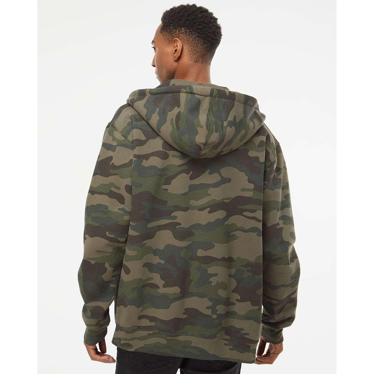 no-logo Independent Trading Co. Heavyweight Full-Zip Hooded Sweatshirt -Men's Layering-Independent Trading Co.-Thread Logic