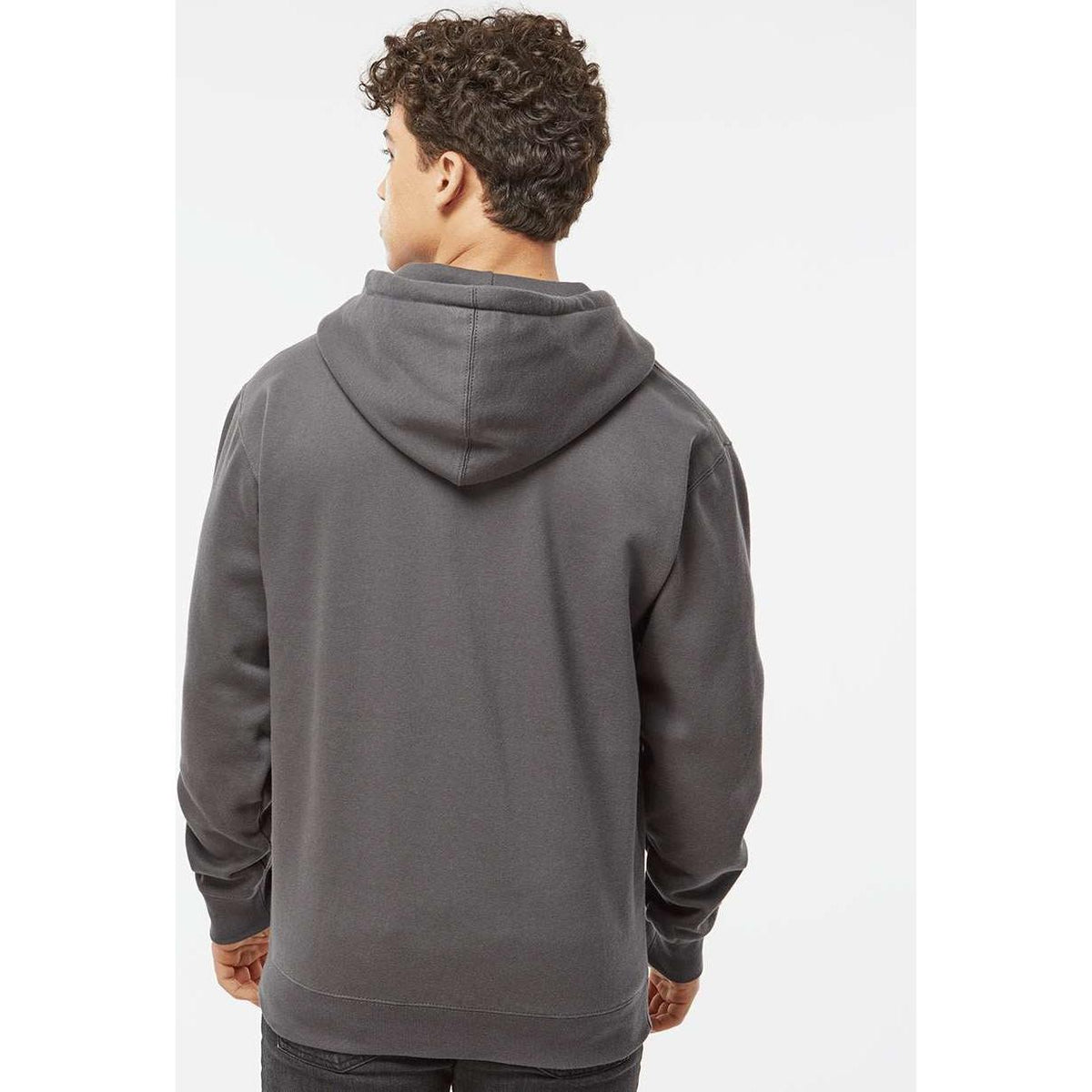 no-logo Independent Trading Co. Heavyweight Full-Zip Hooded Sweatshirt -Men's Layering-Independent Trading Co.-Thread Logic