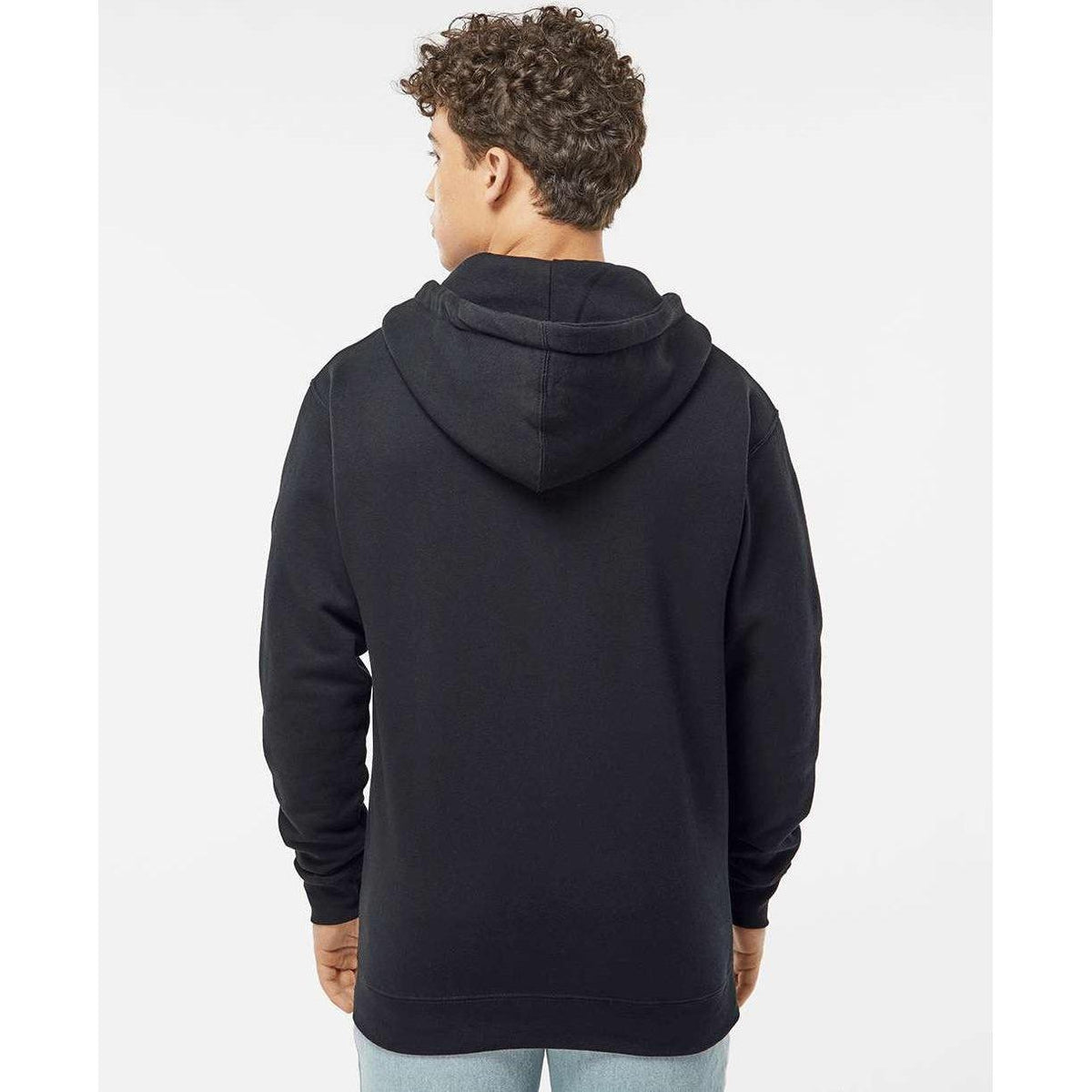 no-logo Independent Trading Co. Heavyweight Full-Zip Hooded Sweatshirt -Men's Layering-Independent Trading Co.-Thread Logic