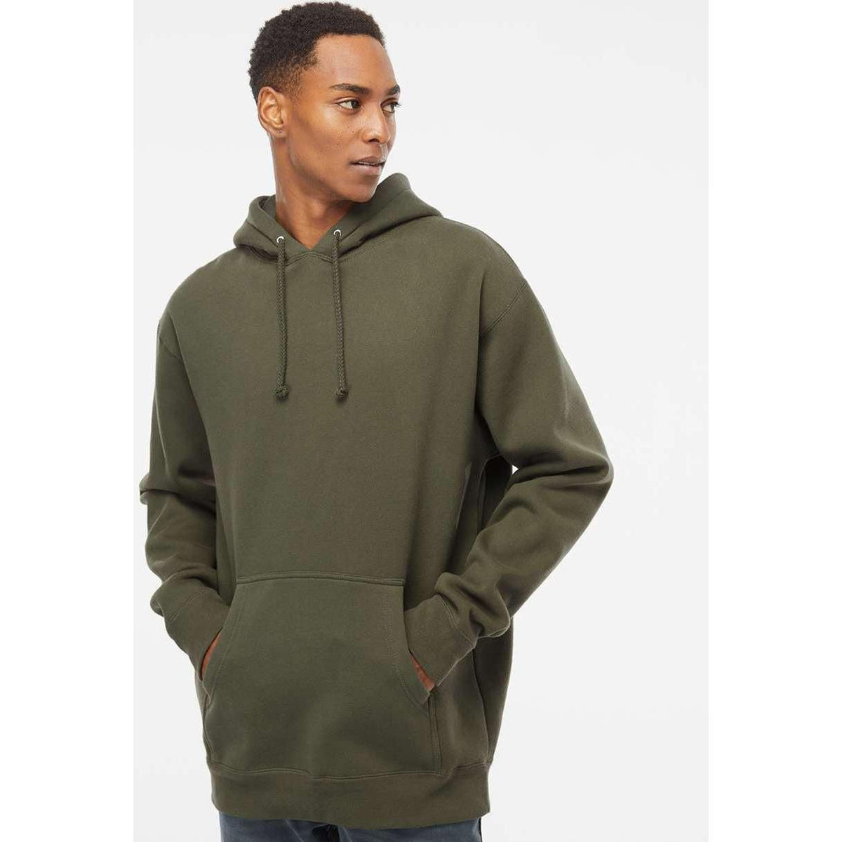 no-logo Independent Trading Co. Heavyweight Hooded Sweatshirt-Men's Layering-Independent Trading Co.-Thread Logic