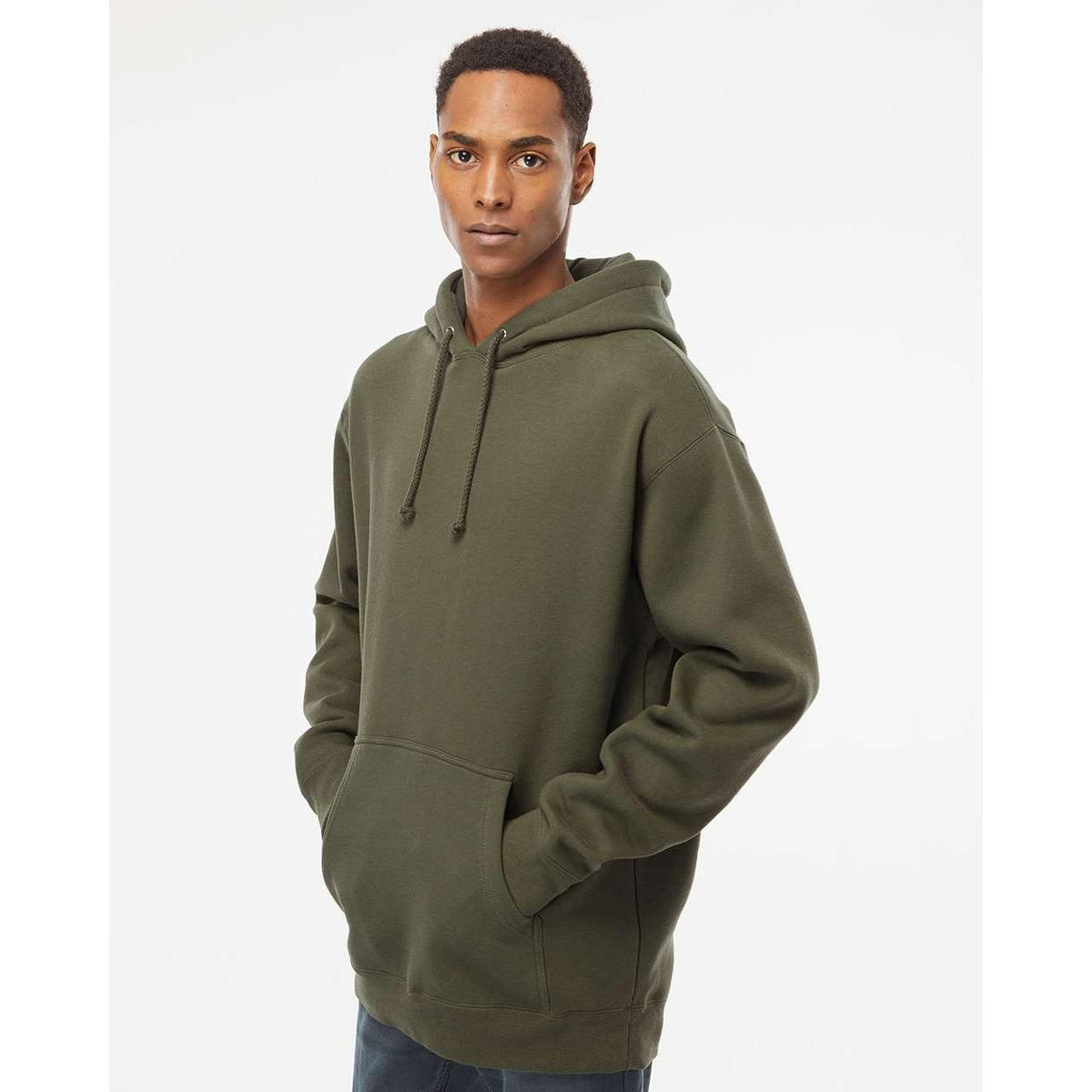 no-logo Independent Trading Co. Heavyweight Hooded Sweatshirt-Men's Layering-Independent Trading Co.-Thread Logic