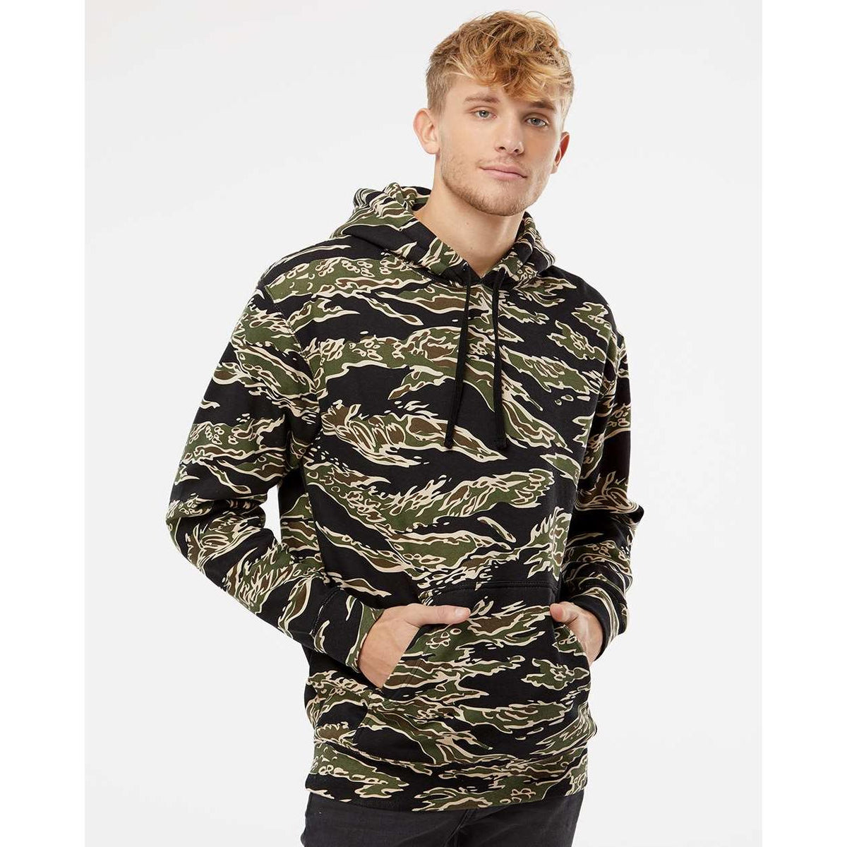 no-logo Independent Trading Co. Heavyweight Hooded Sweatshirt-Men's Layering-Independent Trading Co.-Thread Logic