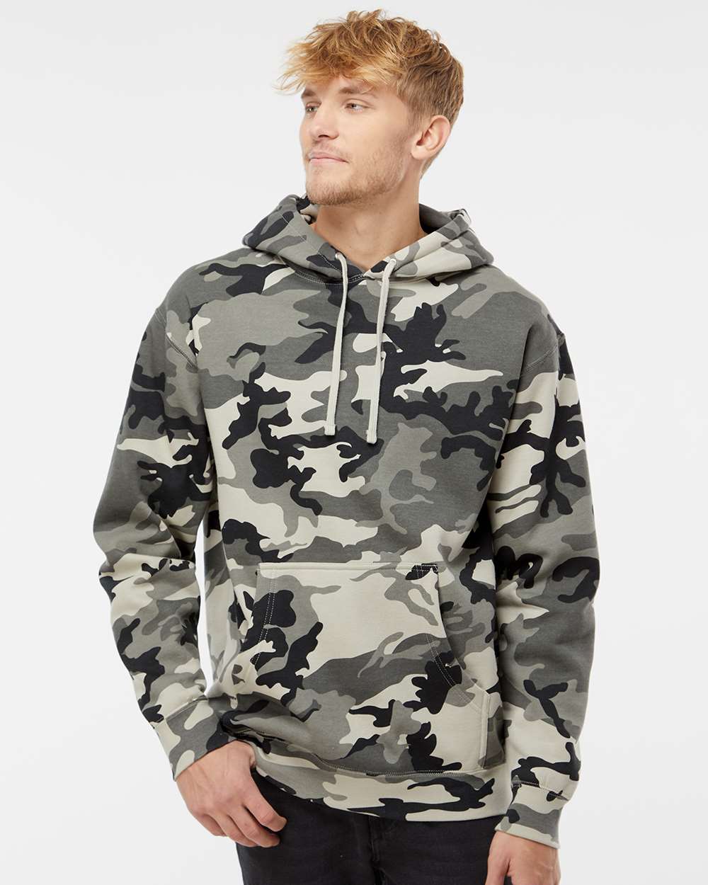 no-logo Independent Trading Co. Heavyweight Hooded Sweatshirt-Men's Layering-Independent Trading Co.-Thread Logic
