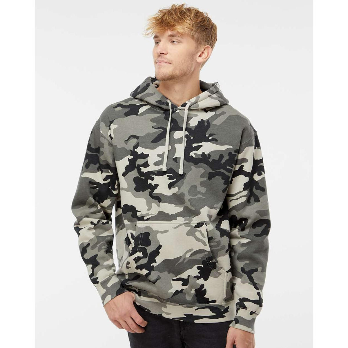 no-logo Independent Trading Co. Heavyweight Hooded Sweatshirt-Men's Layering-Independent Trading Co.-Thread Logic