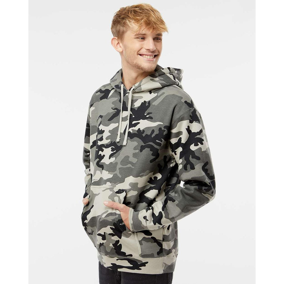 no-logo Independent Trading Co. Heavyweight Hooded Sweatshirt-Men's Layering-Independent Trading Co.-Thread Logic