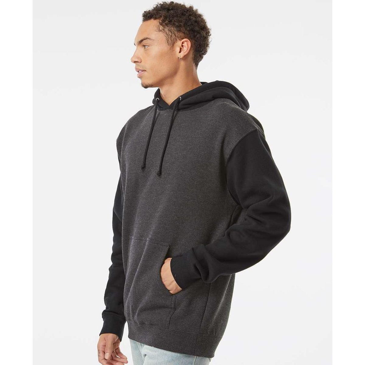 no-logo Independent Trading Co. Heavyweight Hooded Sweatshirt-Men's Layering-Independent Trading Co.-Thread Logic