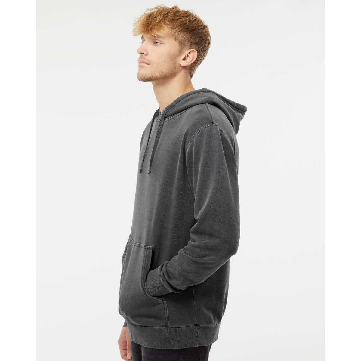 no-logo Independent Trading Co. Heavyweight Pigment-Dyed Hooded Sweatshirt-Men's Layering-Independent Trading Co.-Thread Logic