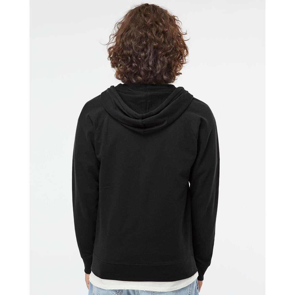 no-logo Independent Trading Co. Icon Lightweight Loopback Terry Zip Hood-Men's Layering-Independent Trading Co.-Thread Logic