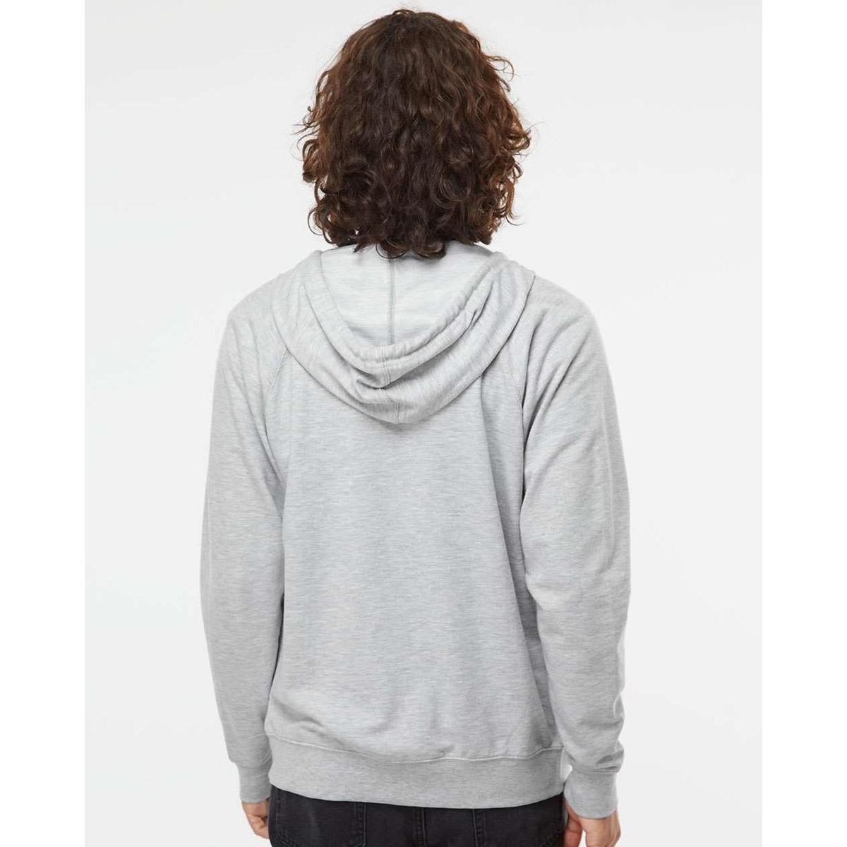 no-logo Independent Trading Co. Icon Lightweight Loopback Terry Zip Hood-Men's Layering-Independent Trading Co.-Thread Logic