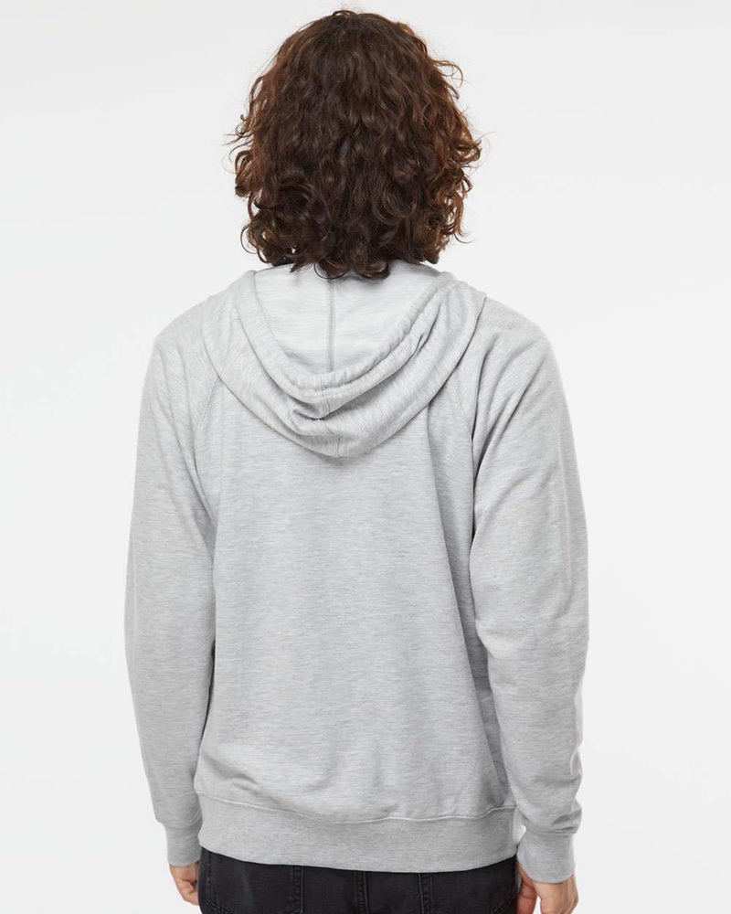 no-logo Independent Trading Co. Icon Lightweight Loopback Terry Zip Hood-Men's Layering-Independent Trading Co.-Thread Logic