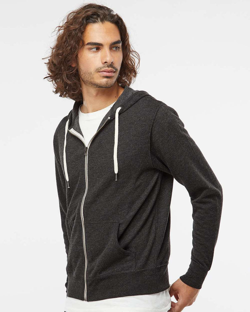 no-logo Independent Trading Co. Icon Lightweight Loopback Terry Zip Hood-Men's Layering-Independent Trading Co.-Thread Logic