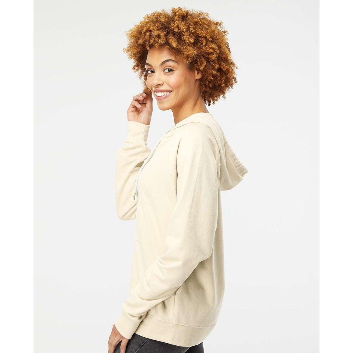 no-logo Independent Trading Co. Icon Lightweight Loopback Terry Zip Hood-Men's Layering-Independent Trading Co.-Thread Logic