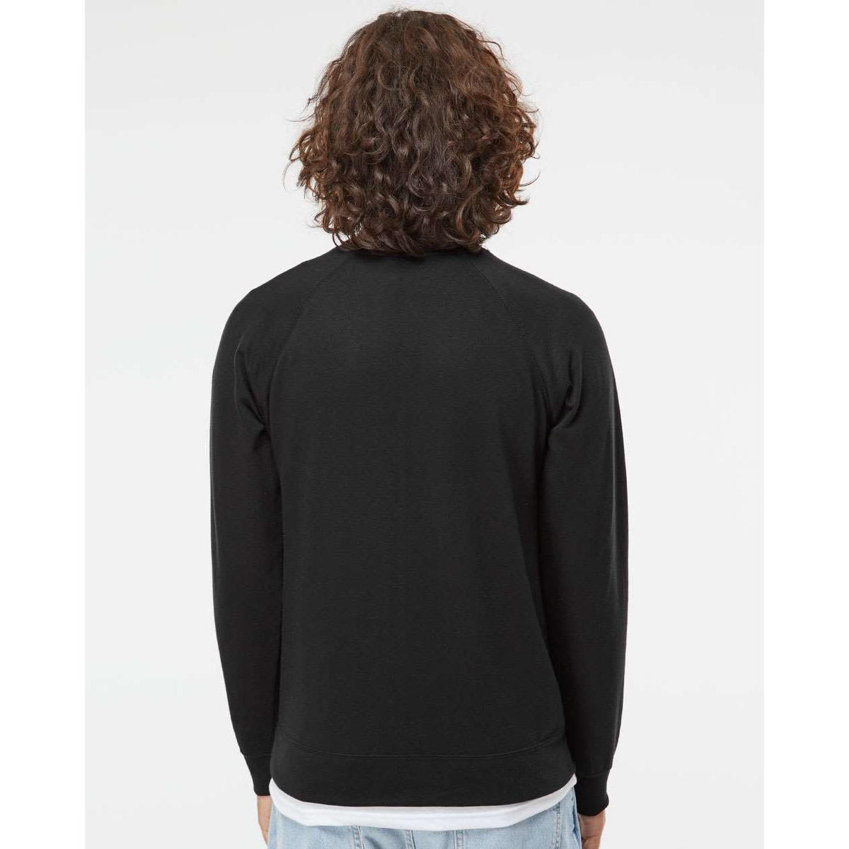 no-logo Independent Trading Co. Icon Unisex Lightweight Loopback Terry Crewneck Sweatshirt-Fleece-Independent Trading Co.-Thread Logic