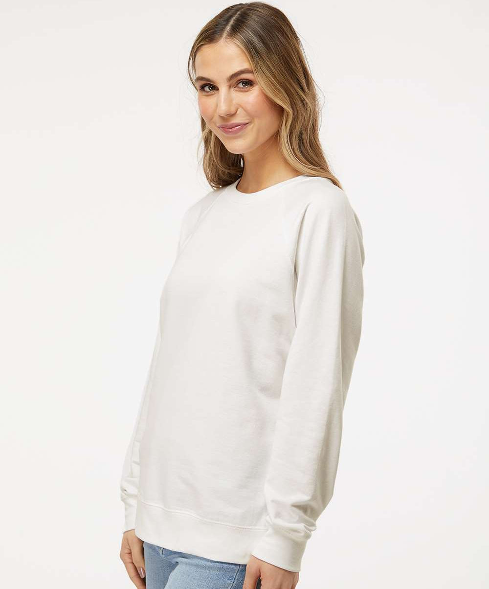 no-logo Independent Trading Co. Icon Unisex Lightweight Loopback Terry Crewneck Sweatshirt-Fleece-Independent Trading Co.-Thread Logic